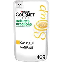 Los mejores  - PURINA GOURMET Crystal NATURES CREATIONS Caldo de sopa de gato delicado con pollo natural - 32 bolsas de 40 g cada una…